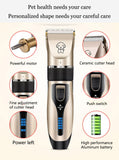 Clipper For Dog Clippers Dogs Grooming Clipper Kit USB Professional Rechargeable Low-Noise Pets Hair Trimmer Display Battery