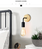2pcs/lot Nordic Wood Wall Lamp