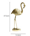 Nordic Light Luxury Golden Flamingo Window Home Decoration Resin Decoration Crafts TV Cabinet Personality Creative Decorations