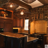 Southeast Asian Hand-Woven Pendant Lamp