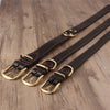 Brown Cow Hide Dog Collar